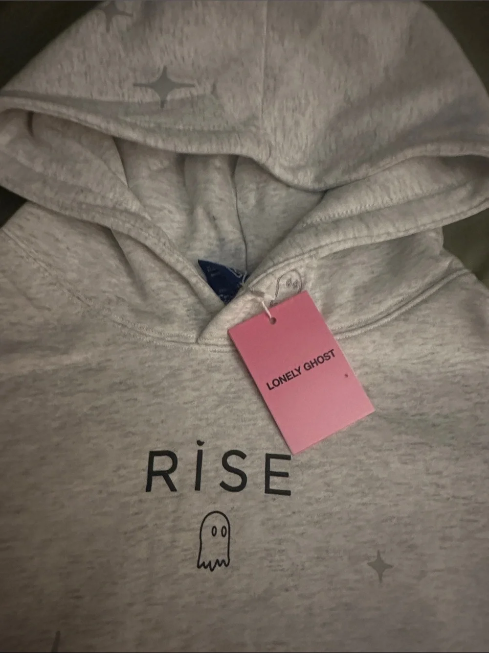 Uni sex Light Gray Graphic Hoodie